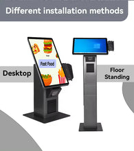 Load image into Gallery viewer, Joyreap 15.6/21.5/24 Inch Self Service Payment Kiosk Touch Screen Self Ordering Terminal With Printer/Barcode&QR Code Scanner