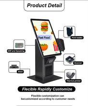 Load image into Gallery viewer, Joyreap 15.6/21.5/24 Inch Self Service Payment Kiosk Touch Screen Self Ordering Terminal With Printer/Barcode&QR Code Scanner