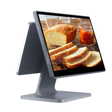 Load image into Gallery viewer, 15.6"+11.6" Dual Screen Till Machine Pos System All in One Touchable Cash Register Full Metal Smart Pos Device with Detachable Secondary Screen